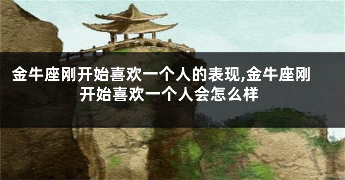 金牛座刚开始喜欢一个人的表现,金牛座刚开始喜欢一个人会怎么样
