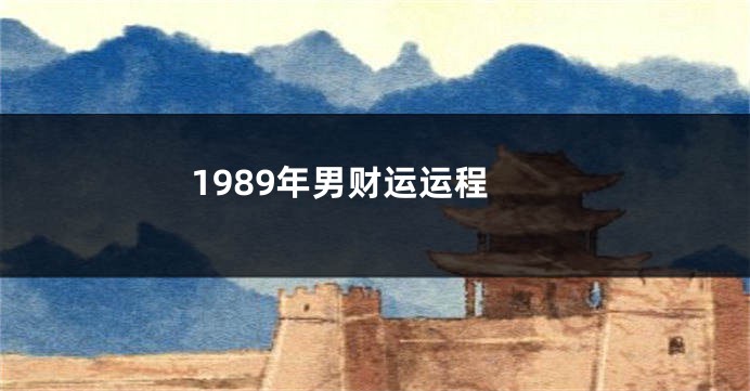 1989年男财运运程