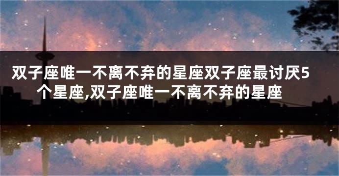 双子座唯一不离不弃的星座双子座最讨厌5个星座,双子座唯一不离不弃的星座
