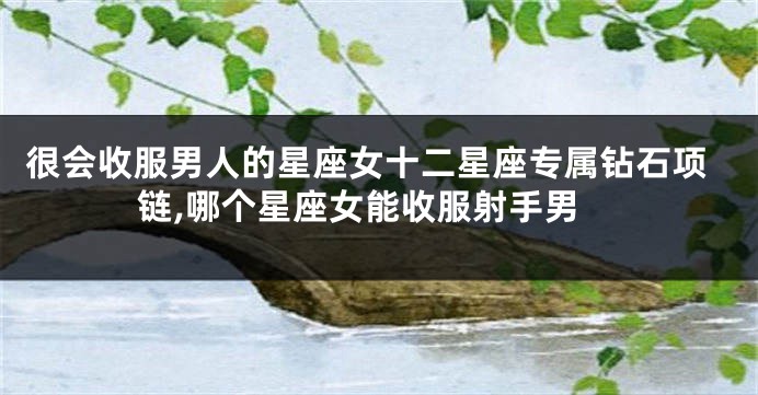 很会收服男人的星座女十二星座专属钻石项链,哪个星座女能收服射手男