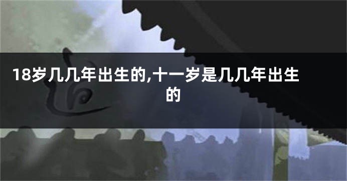 18岁几几年出生的,十一岁是几几年出生的