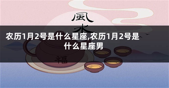 农历1月2号是什么星座,农历1月2号是什么星座男