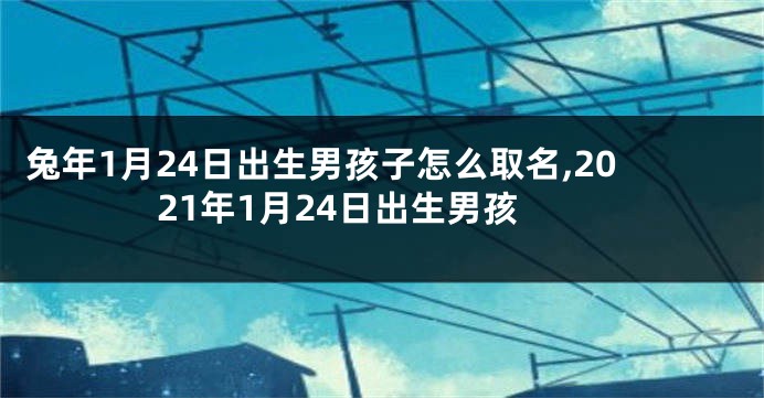 兔年1月24日出生男孩子怎么取名,2021年1月24日出生男孩