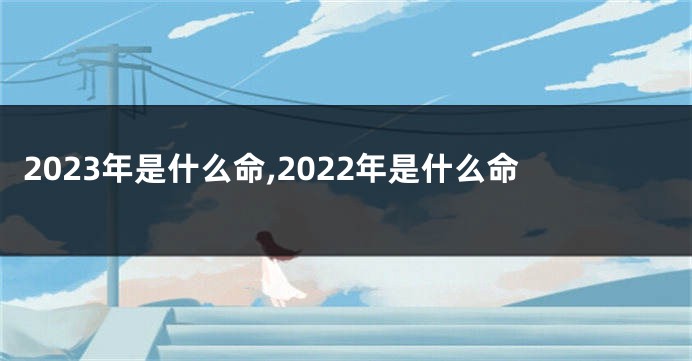 2023年是什么命,2022年是什么命