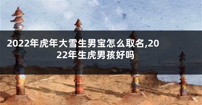 2022年虎年大雪生男宝怎么取名,2022年生虎男孩好吗