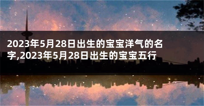 2023年5月28日出生的宝宝洋气的名字,2023年5月28日出生的宝宝五行
