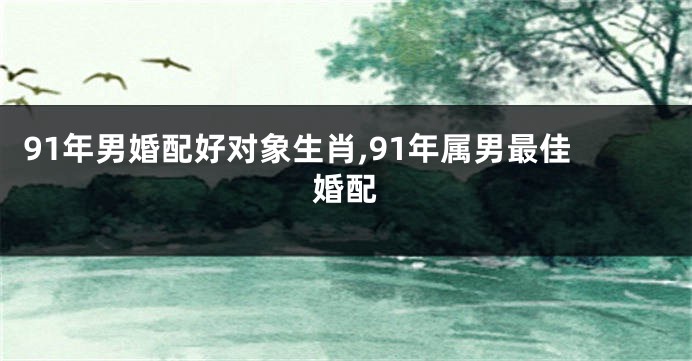 91年男婚配好对象生肖,91年属男最佳婚配