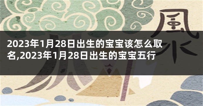 2023年1月28日出生的宝宝该怎么取名,2023年1月28日出生的宝宝五行