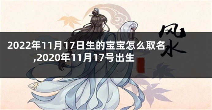 2022年11月17日生的宝宝怎么取名,2020年11月17号出生