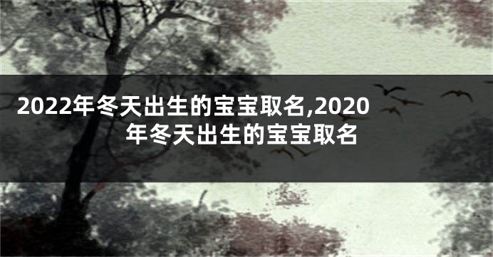 2022年冬天出生的宝宝取名,2020年冬天出生的宝宝取名