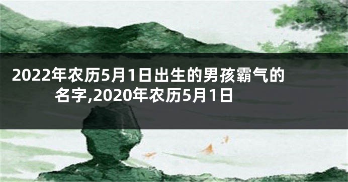 2022年农历5月1日出生的男孩霸气的名字,2020年农历5月1日