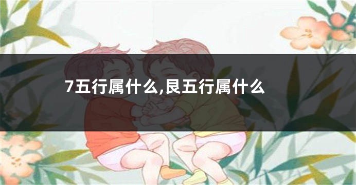 7五行属什么,艮五行属什么