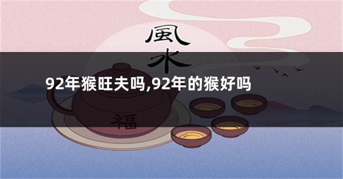 92年猴旺夫吗,92年的猴好吗
