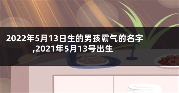 2022年5月13日生的男孩霸气的名字,2021年5月13号出生