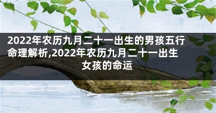 2022年农历九月二十一出生的男孩五行命理解析,2022年农历九月二十一出生女孩的命运