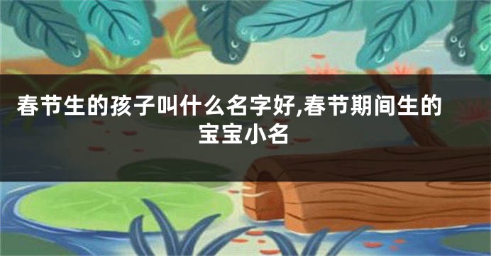 春节生的孩子叫什么名字好,春节期间生的宝宝小名