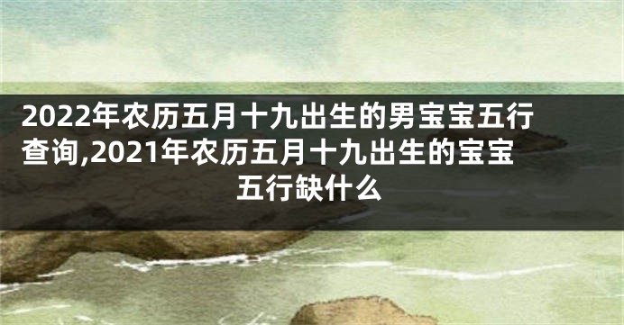 2022年农历五月十九出生的男宝宝五行查询,2021年农历五月十九出生的宝宝五行缺什么