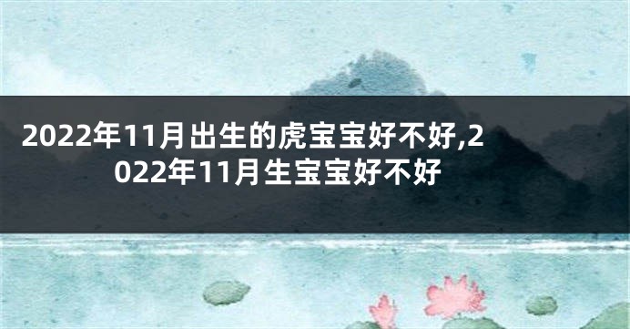 2022年11月出生的虎宝宝好不好,2022年11月生宝宝好不好