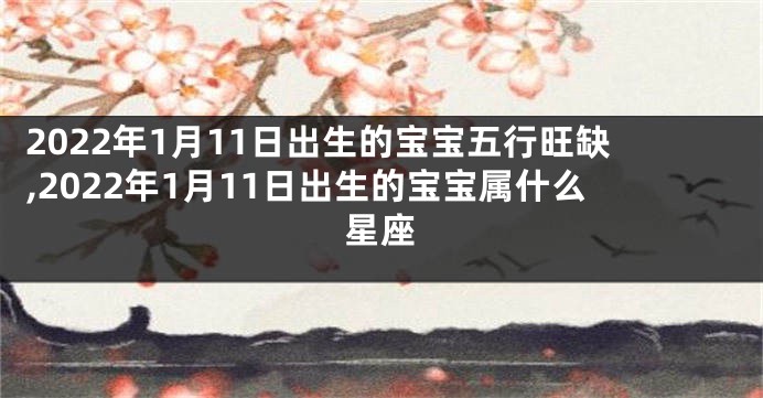 2022年1月11日出生的宝宝五行旺缺,2022年1月11日出生的宝宝属什么星座
