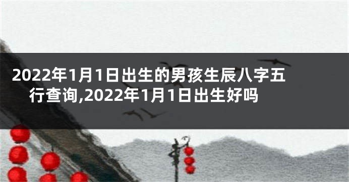 2022年1月1日出生的男孩生辰八字五行查询,2022年1月1日出生好吗