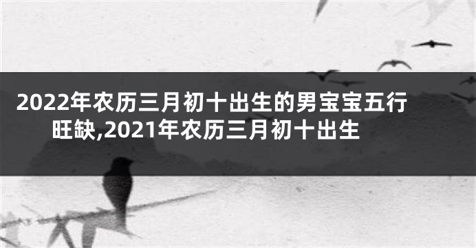 2022年农历三月初十出生的男宝宝五行旺缺,2021年农历三月初十出生