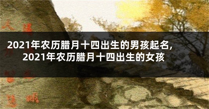 2021年农历腊月十四出生的男孩起名,2021年农历腊月十四出生的女孩