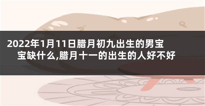 2022年1月11日腊月初九出生的男宝宝缺什么,腊月十一的出生的人好不好