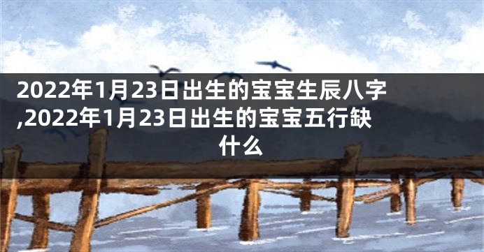 2022年1月23日出生的宝宝生辰八字,2022年1月23日出生的宝宝五行缺什么