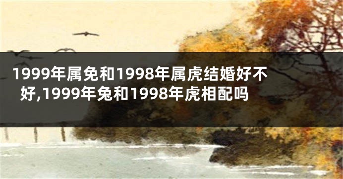 1999年属免和1998年属虎结婚好不好,1999年兔和1998年虎相配吗