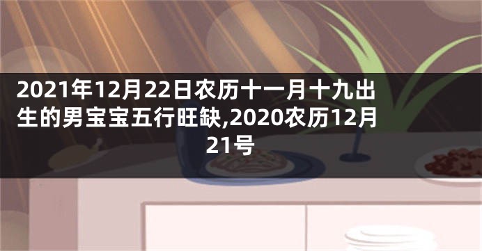 2021年12月22日农历十一月十九出生的男宝宝五行旺缺,2020农历12月21号