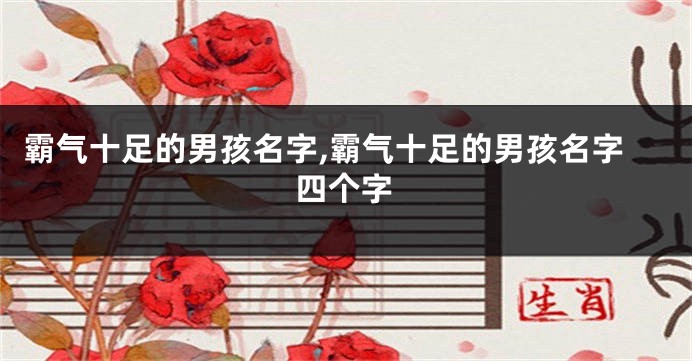 霸气十足的男孩名字,霸气十足的男孩名字四个字