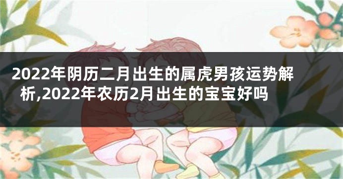 2022年阴历二月出生的属虎男孩运势解析,2022年农历2月出生的宝宝好吗
