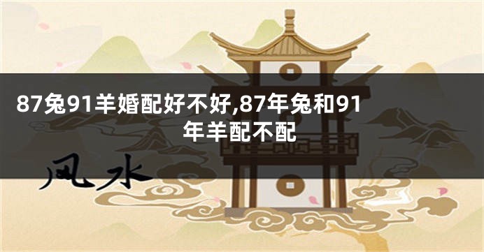 87兔91羊婚配好不好,87年兔和91年羊配不配