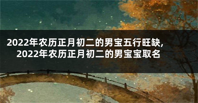 2022年农历正月初二的男宝五行旺缺,2022年农历正月初二的男宝宝取名