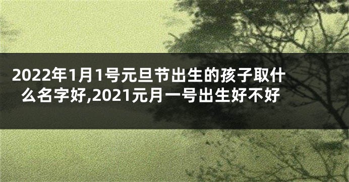 2022年1月1号元旦节出生的孩子取什么名字好,2021元月一号出生好不好