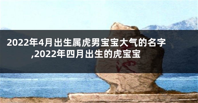 2022年4月出生属虎男宝宝大气的名字,2022年四月出生的虎宝宝