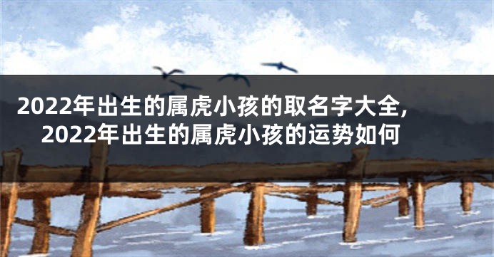2022年出生的属虎小孩的取名字大全,2022年出生的属虎小孩的运势如何