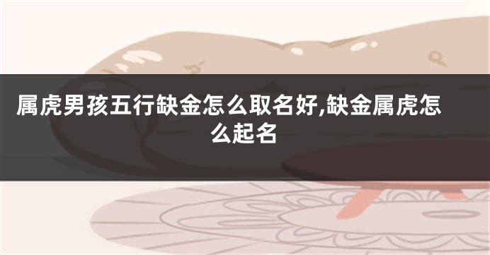 属虎男孩五行缺金怎么取名好,缺金属虎怎么起名