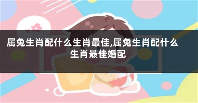 属兔生肖配什么生肖最佳,属兔生肖配什么生肖最佳婚配