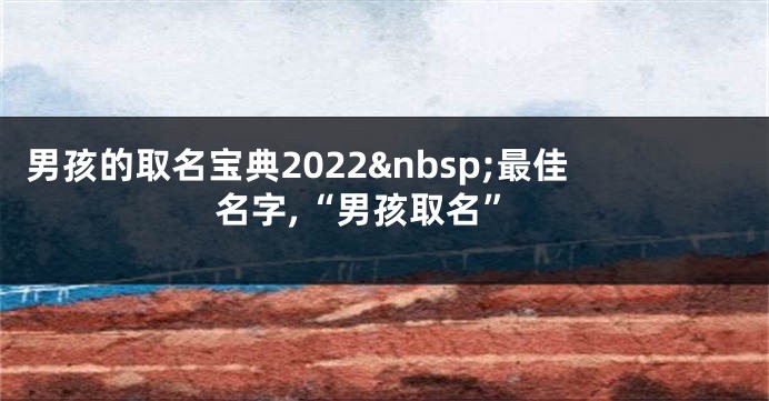 男孩的取名宝典2022 最佳名字,“男孩取名”