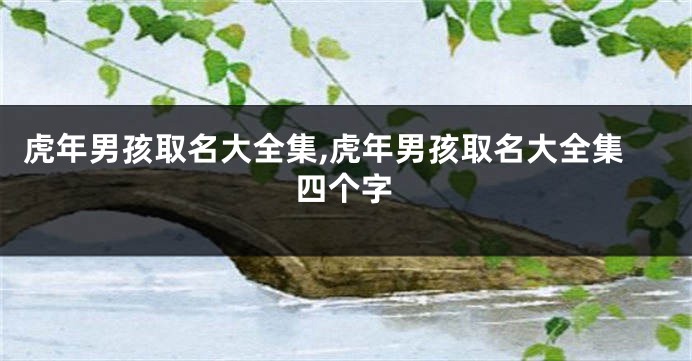 虎年男孩取名大全集,虎年男孩取名大全集四个字