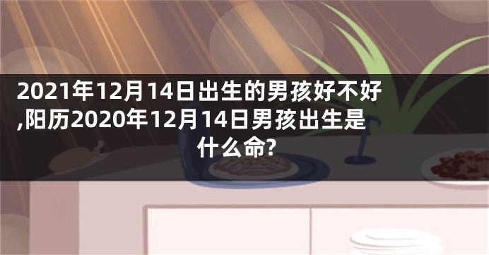 2021年12月14日出生的男孩好不好,阳历2020年12月14日男孩出生是什么命?