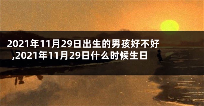 2021年11月29日出生的男孩好不好,2021年11月29日什么时候生日