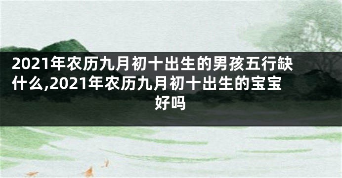 2021年农历九月初十出生的男孩五行缺什么,2021年农历九月初十出生的宝宝好吗