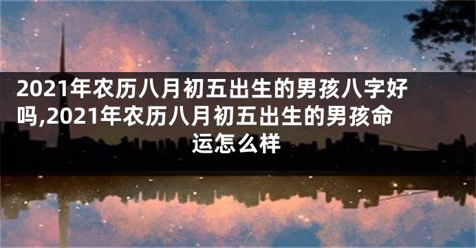 2021年农历八月初五出生的男孩八字好吗,2021年农历八月初五出生的男孩命运怎么样