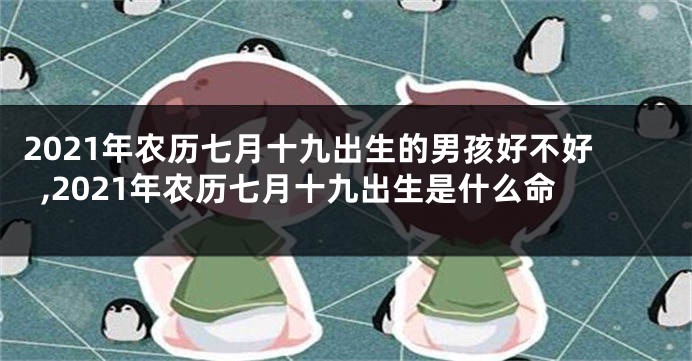 2021年农历七月十九出生的男孩好不好,2021年农历七月十九出生是什么命