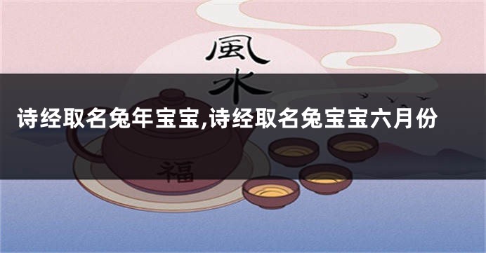 诗经取名兔年宝宝,诗经取名兔宝宝六月份