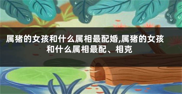 属猪的女孩和什么属相最配婚,属猪的女孩和什么属相最配、相克