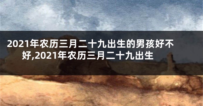 2021年农历三月二十九出生的男孩好不好,2021年农历三月二十九出生
