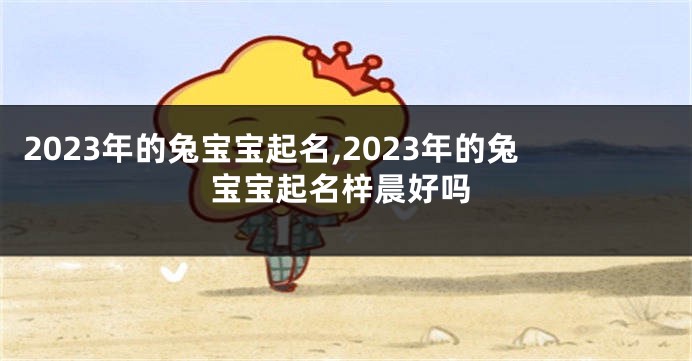 2023年的兔宝宝起名,2023年的兔宝宝起名梓晨好吗